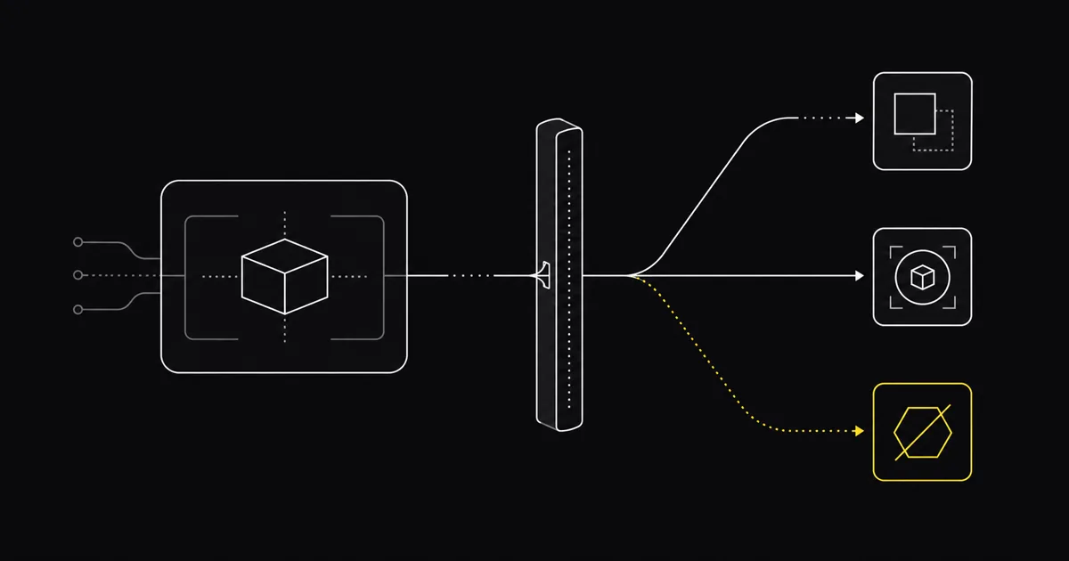 Minimal coding-agent workflow passing through a strict safety classifier with one fallback route and one blocked cyber path.